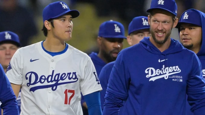 ドジャース 大谷とカーショウ