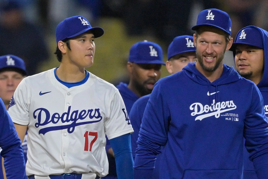 ドジャース 大谷とカーショウ